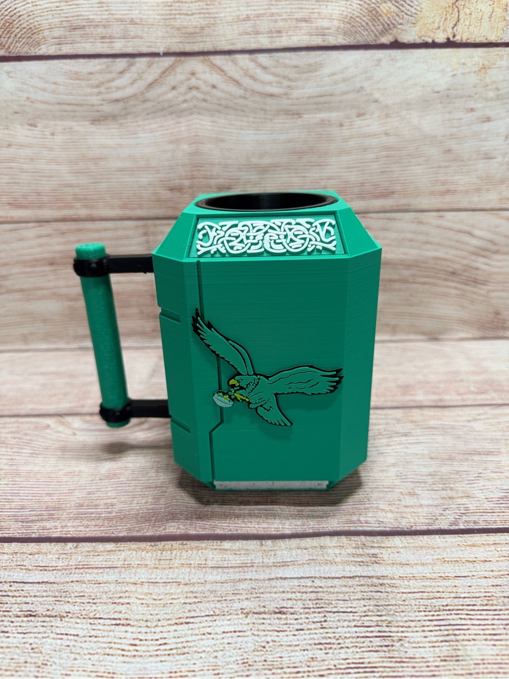 Philadelphia Eagles Retro Logo Mjolnir Inspired Drink Koozie 3d Printed